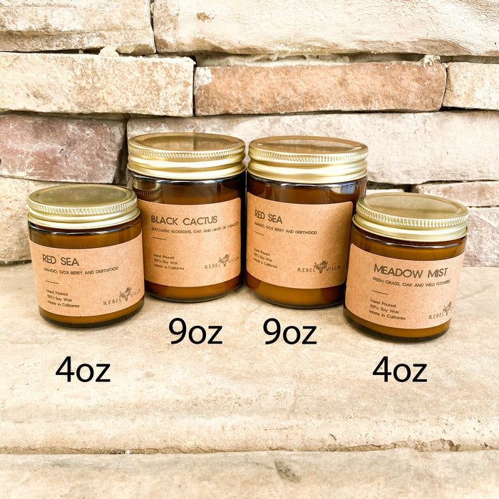 4 oz Soy Candle - Choose Your Scent - Rebel Villa