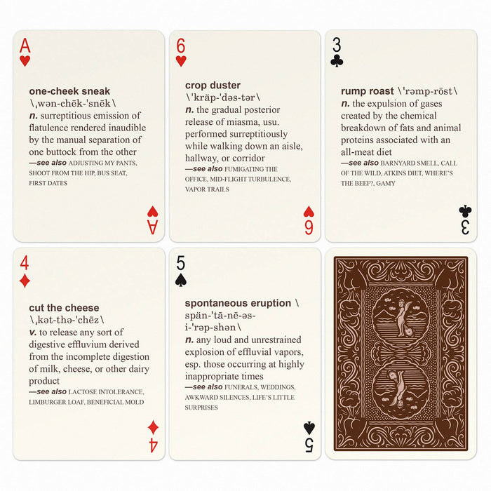52 Farts Playing Cards Deck - Rebel Villa