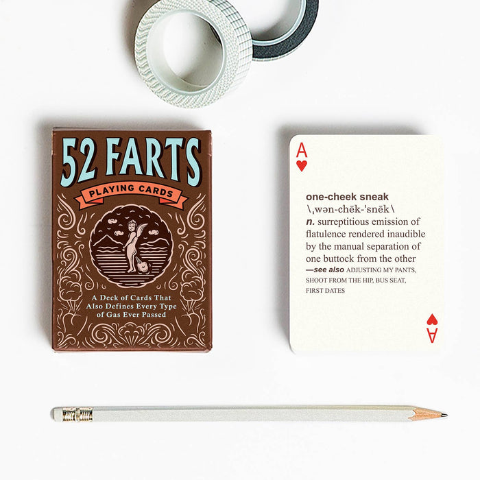 52 Farts Playing Cards Deck - Rebel Villa