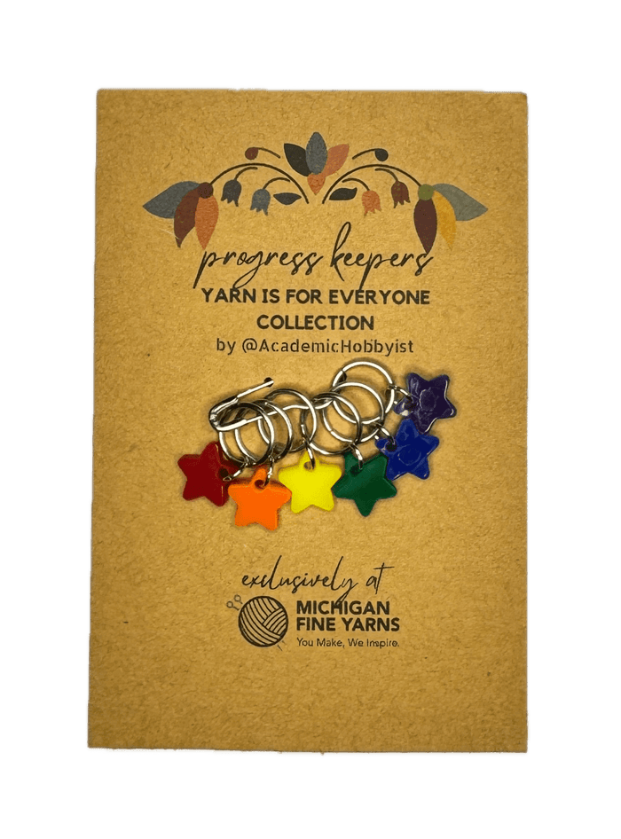 Michigan Fine Yarns Yarn is for Everyone Collection Progress Keepers - Rainbow Stars 95228714 | Accessories at Michigan Fine Yarns
