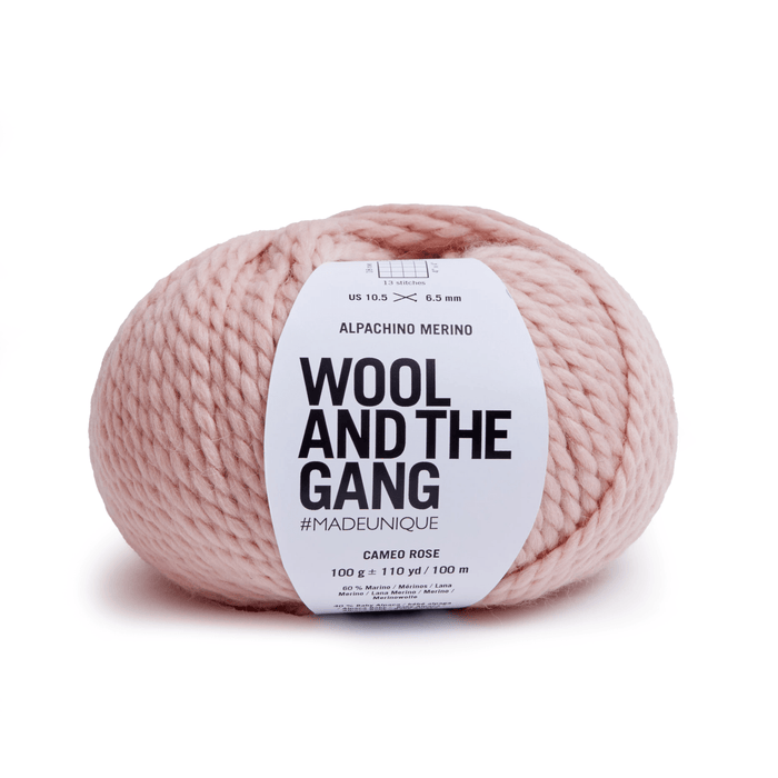 Wool And The Gang Alpachino Merino - Cameo Rose 604565314796 | Yarn at Michigan Fine Yarns