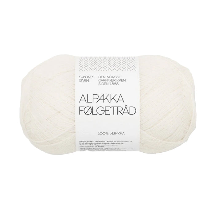 Sandnes Garn Alpakka Folgetrad - 1002 - White 7039560090414 | Yarn at Michigan Fine Yarns