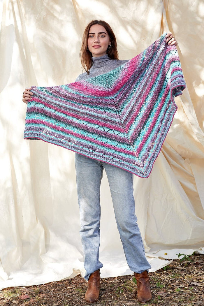 Universal Yarns Anemone Shawl Kit at Michigan Fine Yarns