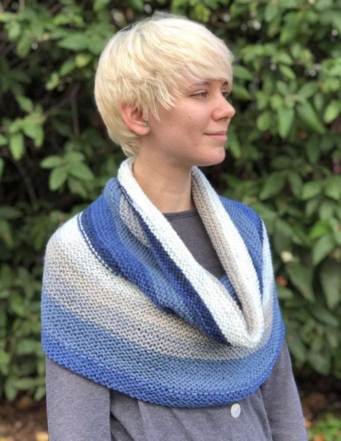Plymouth Yarns Big Garter Cowl - Hot Cakes Kit at Michigan Fine Yarns