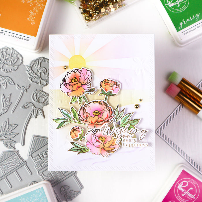 Blushing Blooms press plate