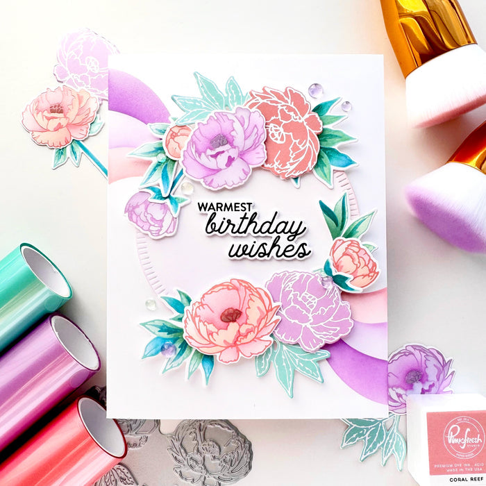 Blushing Blooms press plate
