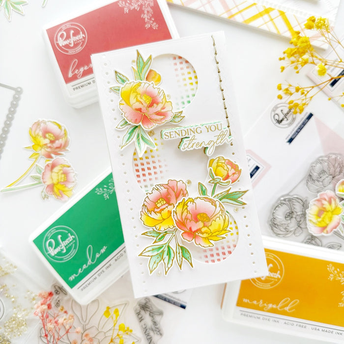 Blushing Blooms press plate