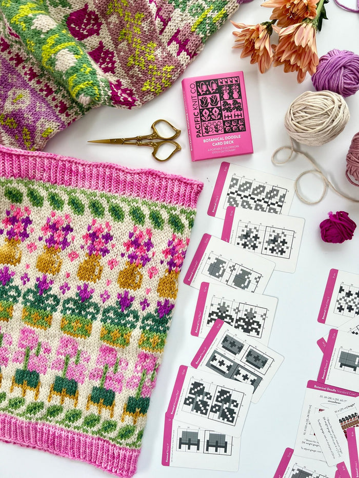 Pacific Knit Co. Botanical Doodle Card Expansion Deck -  | Accessories at Michigan Fine Yarns
