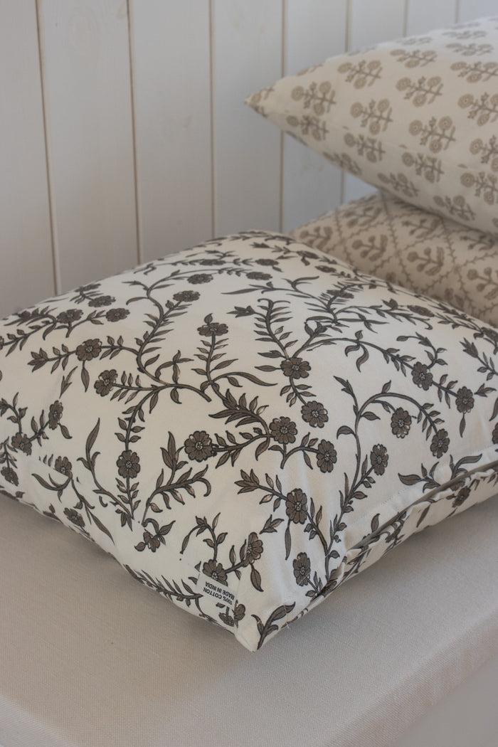 Brown Vine Cushion Cover