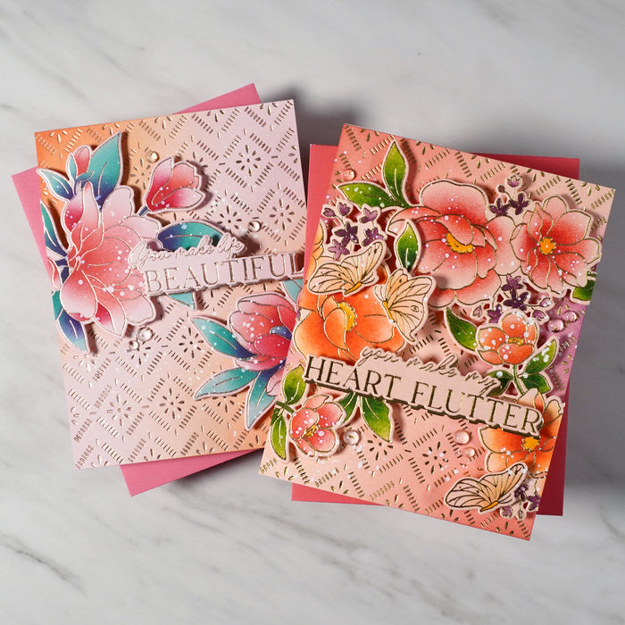 Butterflies in Bloom press plate