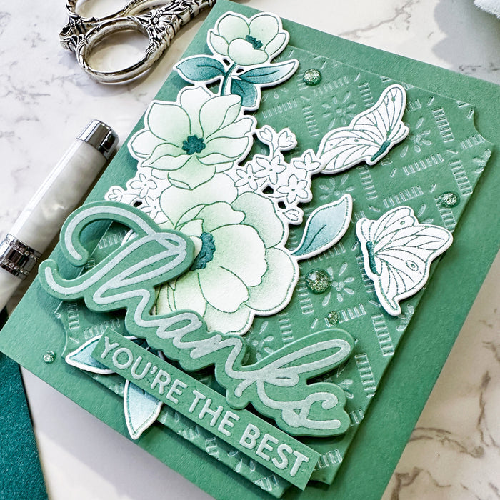 Butterflies in Bloom press plate