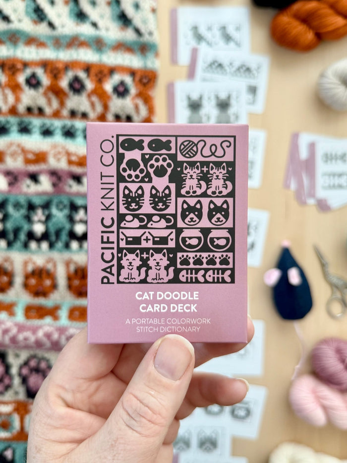 Pacific Knit Co. Cat Doodle Card Deck -  | Patterns at Michigan Fine Yarns