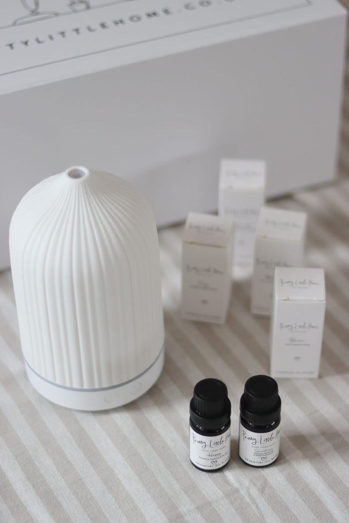 Ceramic Diffuser & Essential Oil Set