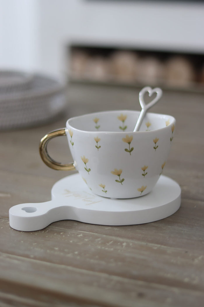 Ceramic Flower Mug- Early Autumn