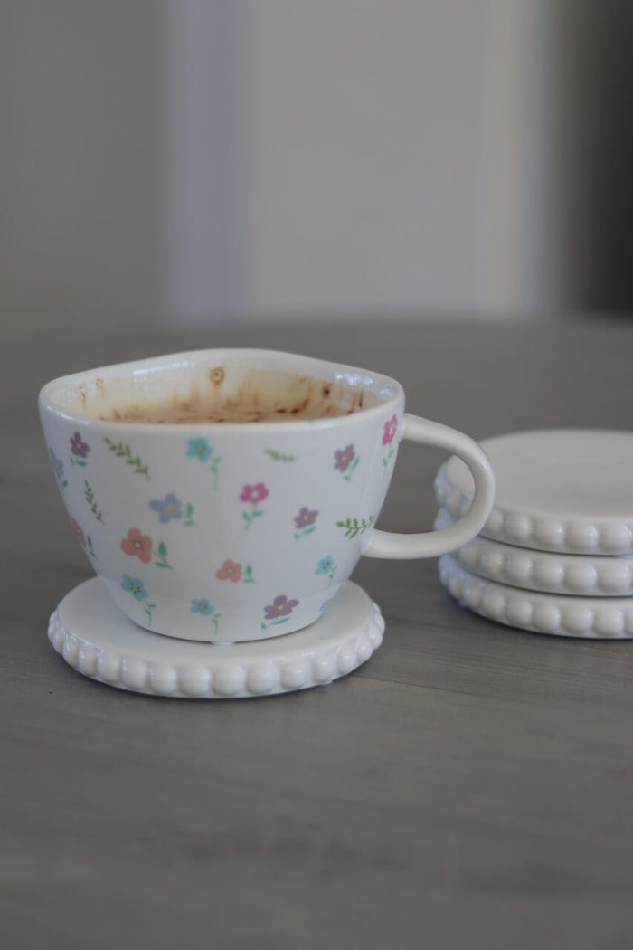 Ceramic Flower Mug- Springtime