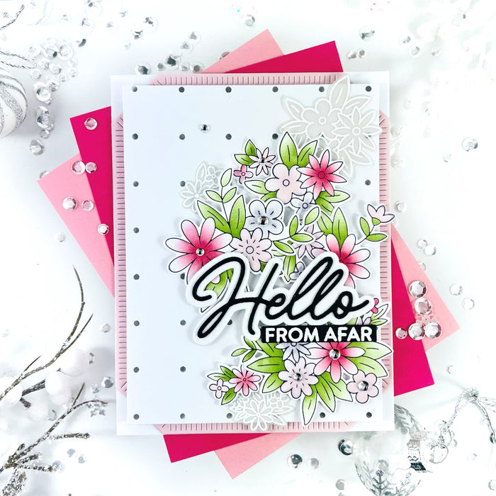 Cheerful Blossoms stencil