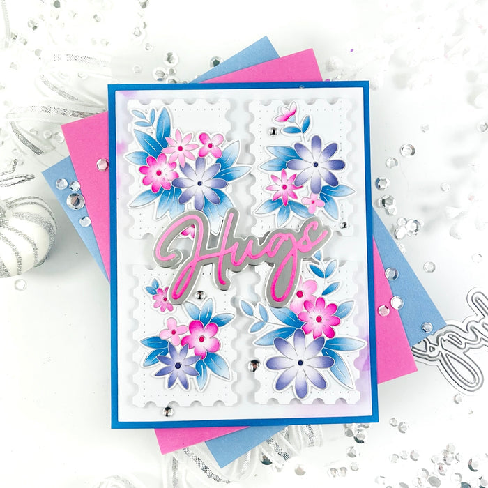 Cheerful Blossoms stencil