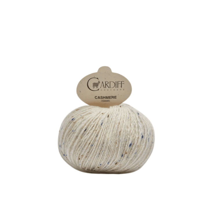 Cardiff Cashmere Classic (Tweed) - 301 - Nordik (Ecru Tweed) | Yarn at Michigan Fine Yarns