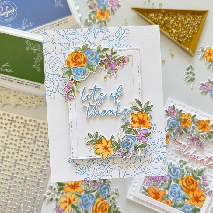 Cozy Blooms stencil