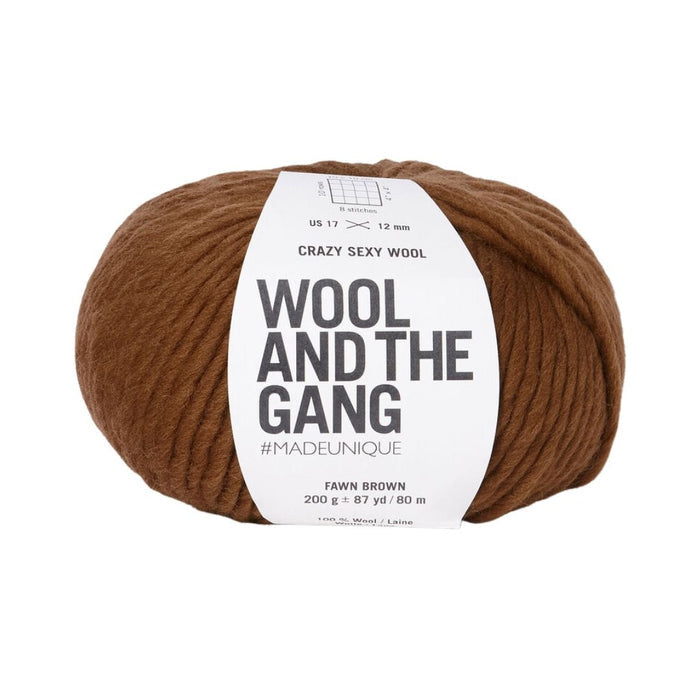 Wool And The Gang Crazy Sexy Wool - Fawn Brown | Yarn at Michigan Fine Yarns