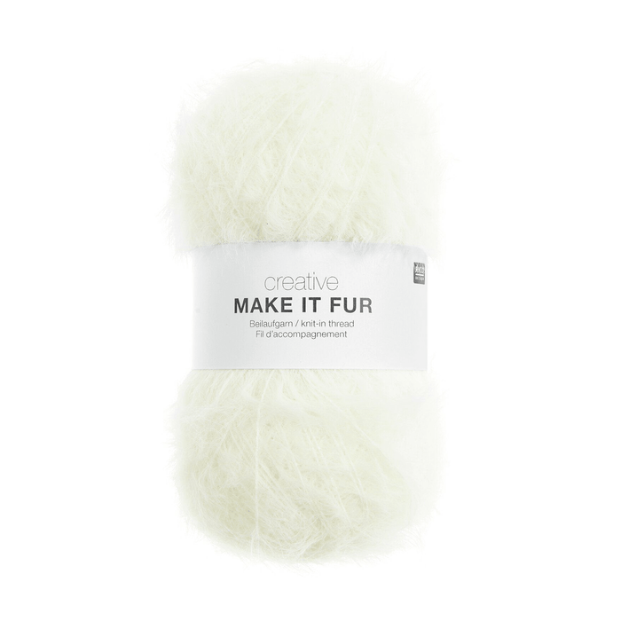 Rico Design Creative Make It Fur - 001 - White  | Yarn at Michigan Fine Yarns