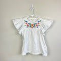 Crewcuts Everyday Embroidered Flutter Sleeve Top 8