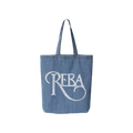 Logo Denim Tote Bag