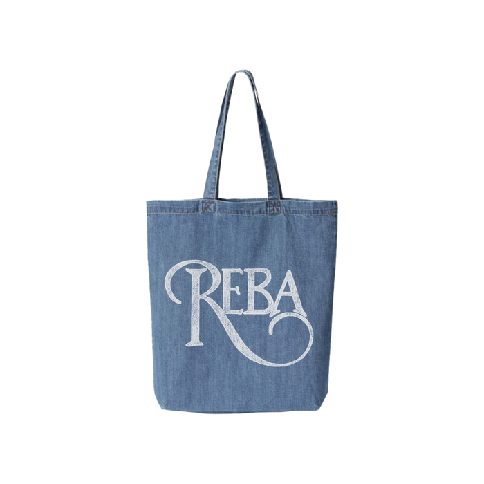 Logo Denim Tote Bag