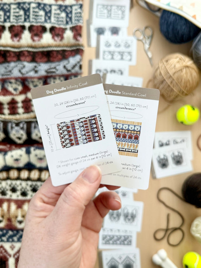 Pacific Knit Co. Dog Doodle Card Deck -  | Patterns at Michigan Fine Yarns