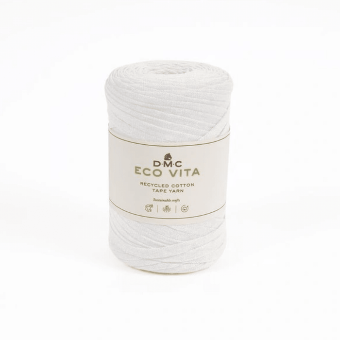 DMC Eco Vita Recycled Cotton Tape - 01  | Yarn at Michigan Fine Yarns