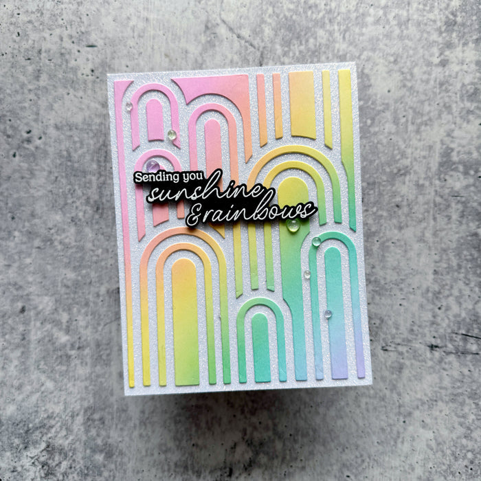 Elevated Rainbows coverplate die