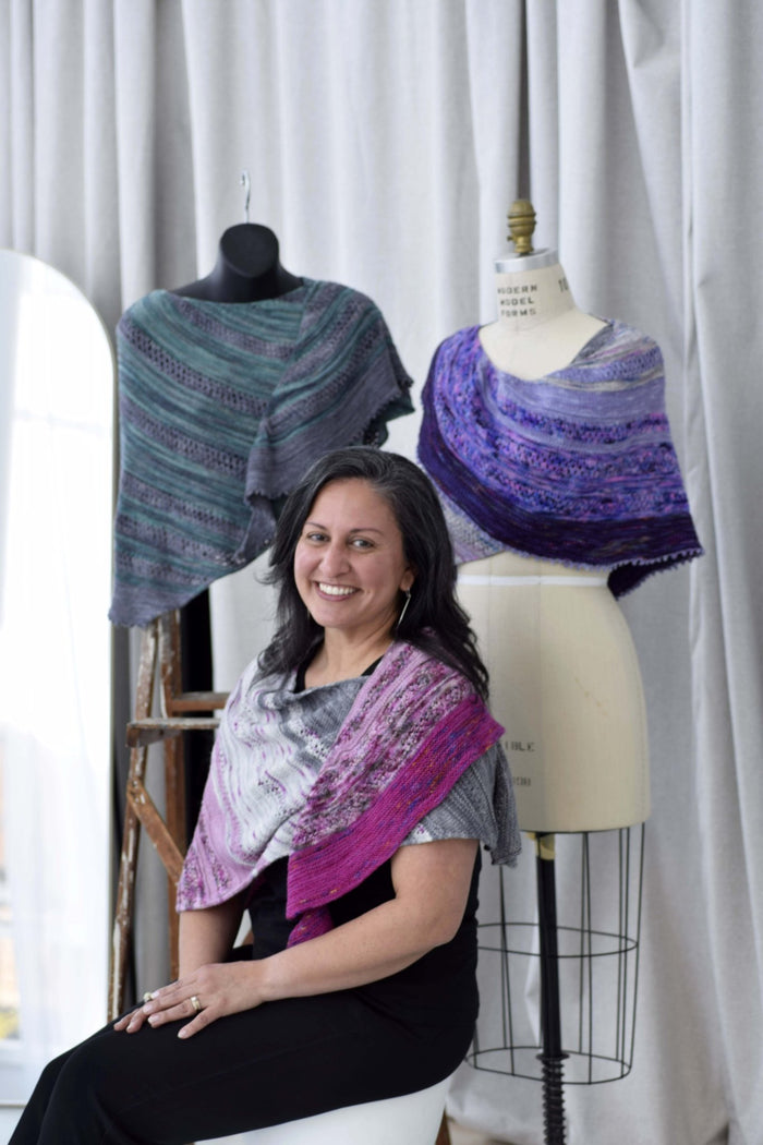 Michigan Fine Yarns Elliot Shawl Pattern (Pre - Order) - Booklet + Download  | Patterns at Michigan Fine Yarns