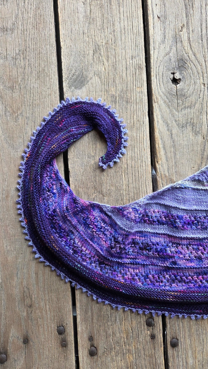 Michigan Fine Yarns Elliot Shawl Pattern (Pre - Order) - Booklet + Download  | Patterns at Michigan Fine Yarns