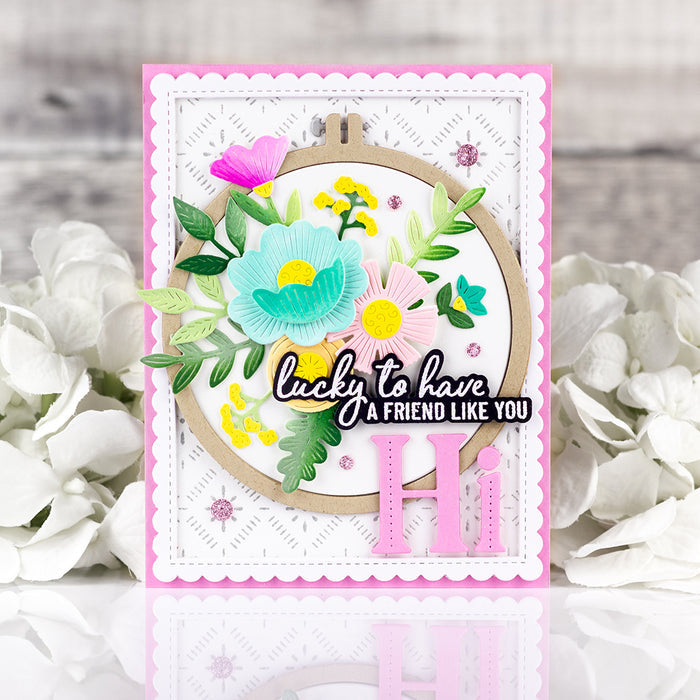 Embroidered Blooms die