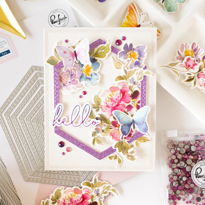 Essentials: Nested Hexagons Double Stitch die