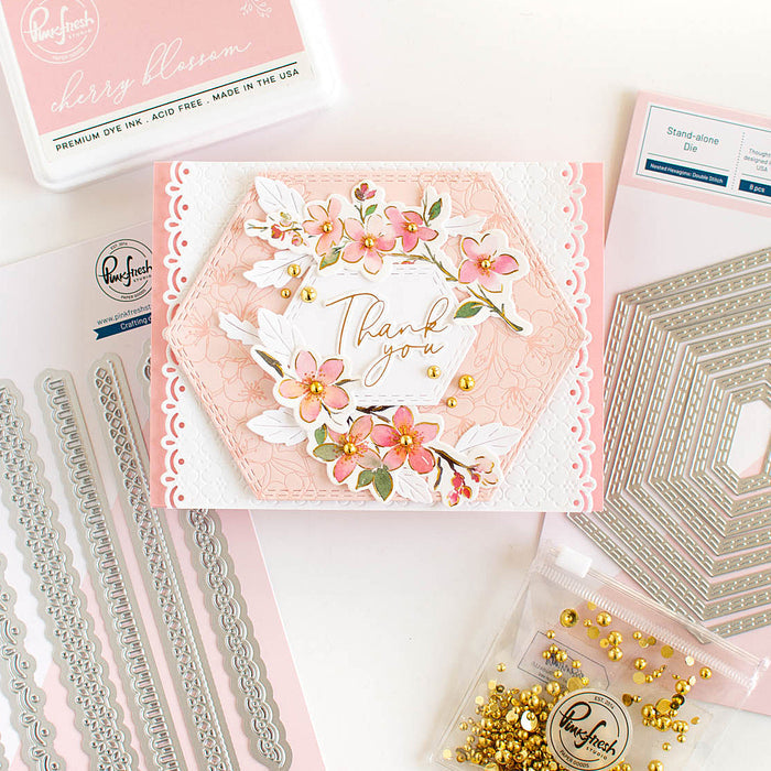 Essentials: Nested Hexagons Double Stitch die