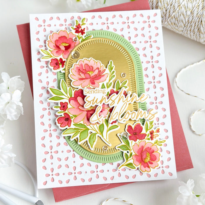 Floral Lattice coverplate die