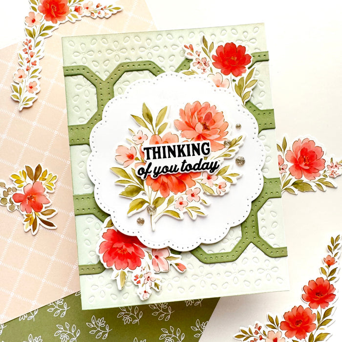 Floral Lattice coverplate die