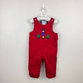 Florence Eiseman Red Longall with Applique Soldier 18 Months