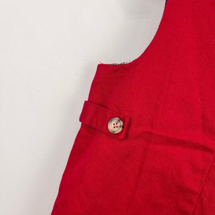 Florence Eiseman Red Longall with Applique Soldier 18 Months