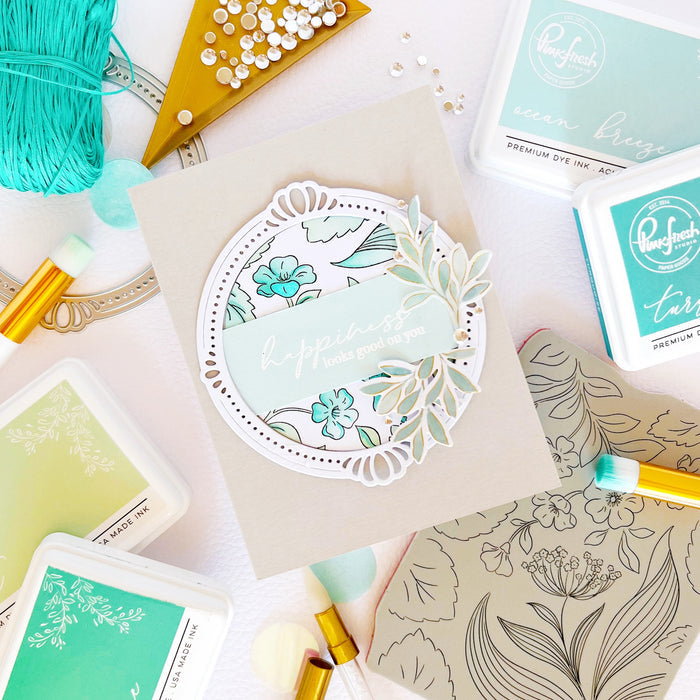 Foliage Flair cling stamp
