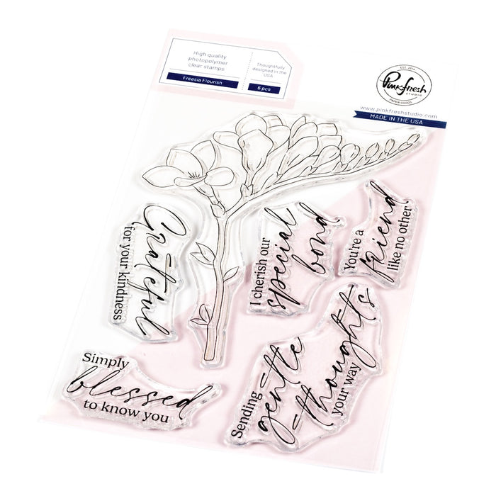 Freesia Flourish stamp