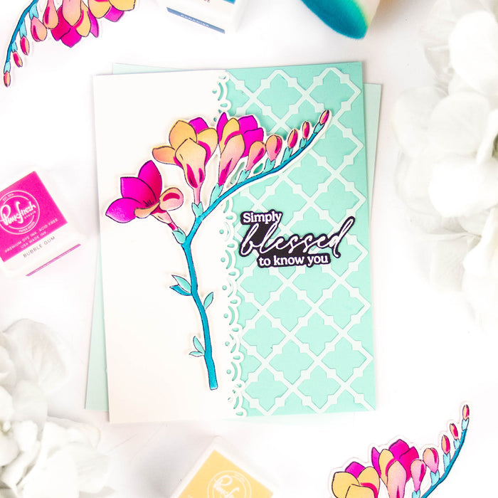 Freesia Flourish stamp