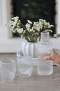 Glass Carafe - Rippled