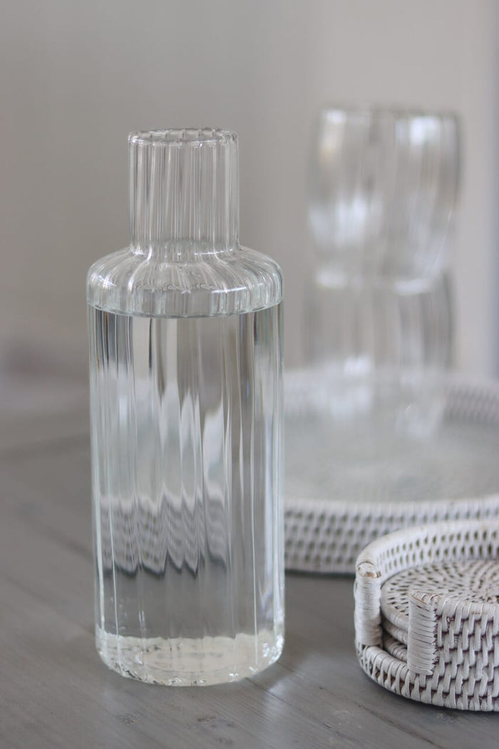 Glass Carafe - Rippled