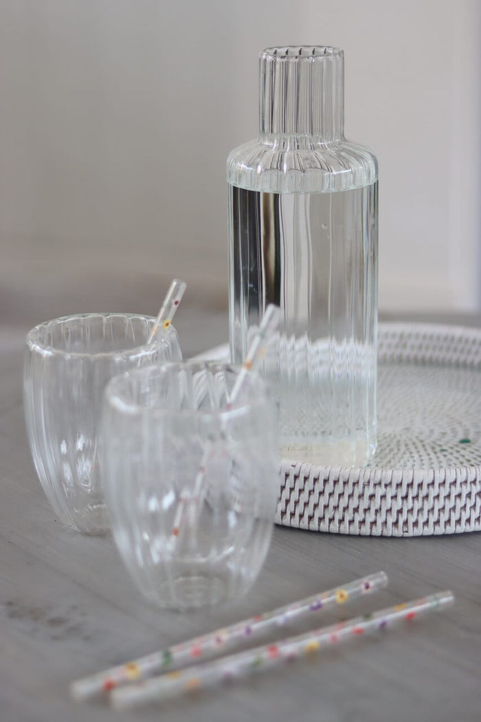 Glass Carafe - Rippled