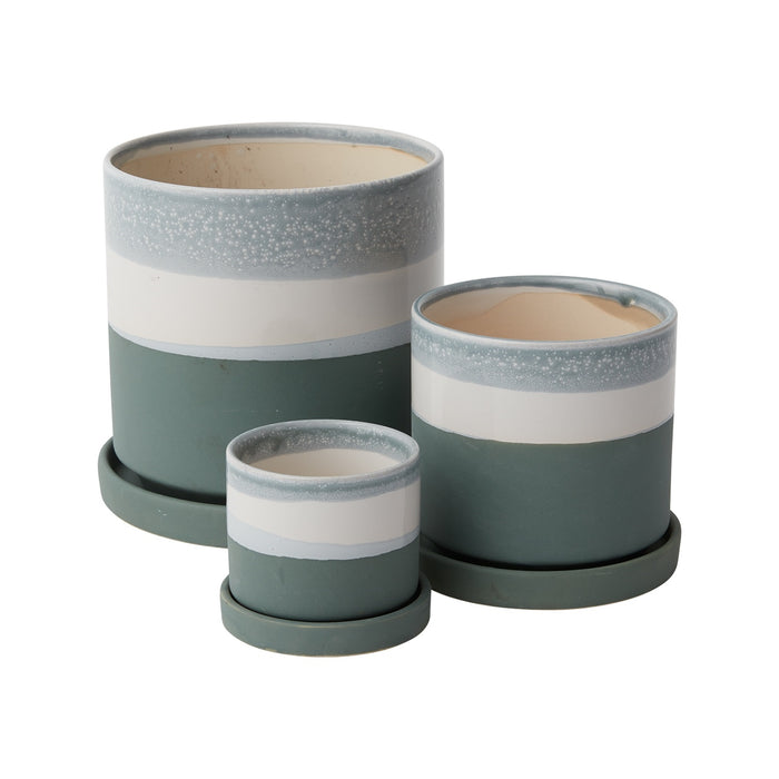 Greer Plant Pot with Tray - Rebel Villa