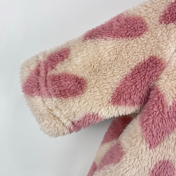 Hanna Andersson Baby Bear Jacket Recycled Marshmallow Oat Hearts 50 cm 0-3 Months