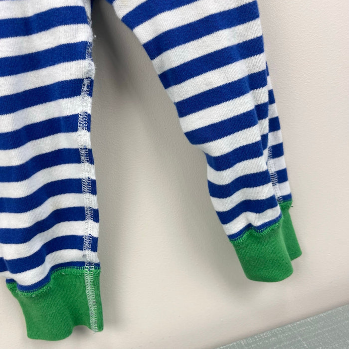 Hanna Andersson Blue Striped Pajamas 80 cm 18-24 Months