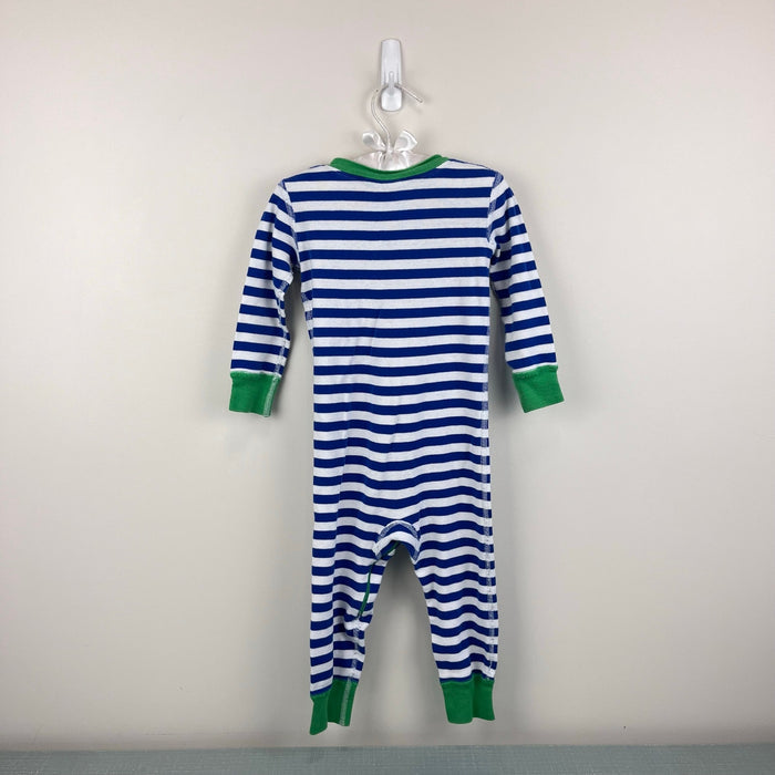 Hanna Andersson Blue Striped Pajamas 80 cm 18-24 Months